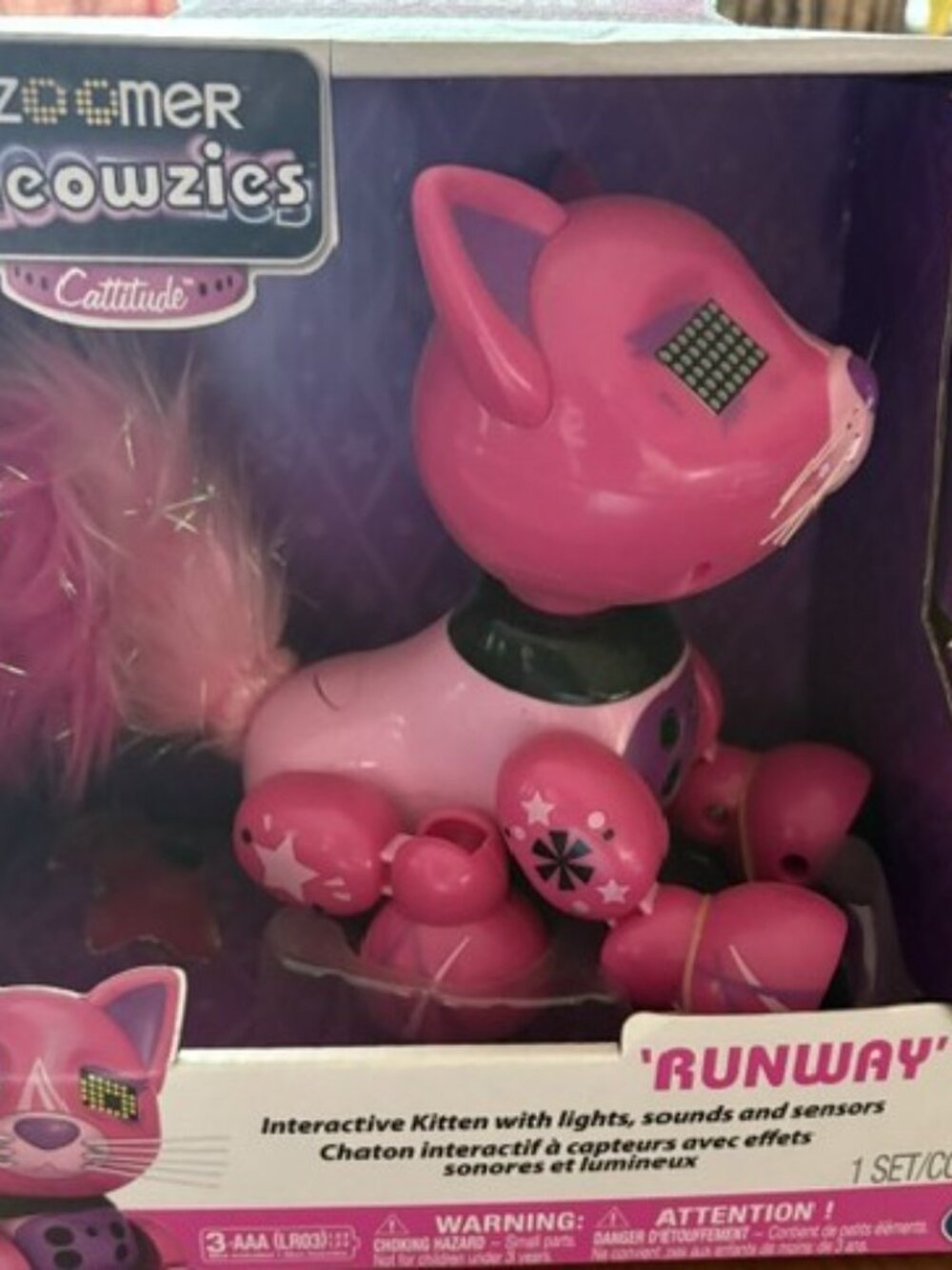 Zoomer Meowzies are interactive robotic kitten toys made by Spin Master that fea